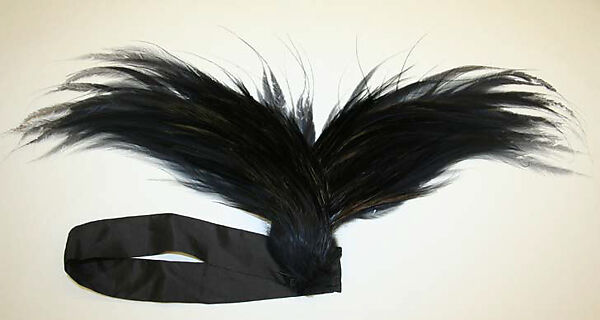 Headband, feathers, rayon, American 