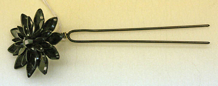 Hairpin, metal, plastic, American 