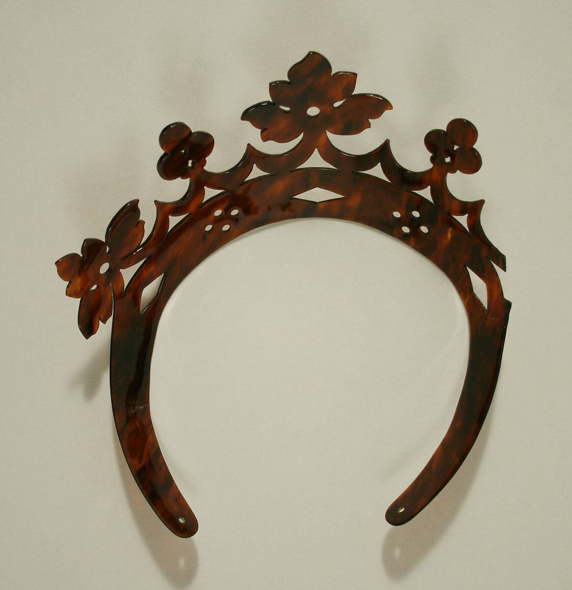 Tiara, plastic (cellulose nitrate), American