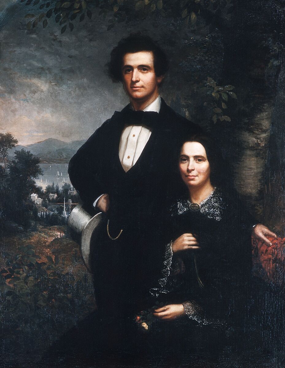 Mr. and Mrs. Daniel T. MacFarlan, Theodore E. Pine (1827–1905), Oil on canvas, American 
