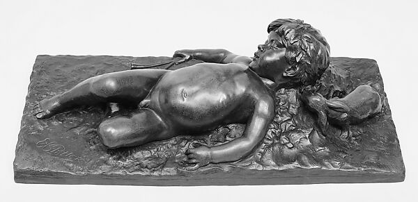 Sleeping Faun, Edward Clark Potter (1857–1923), Bronze, American 