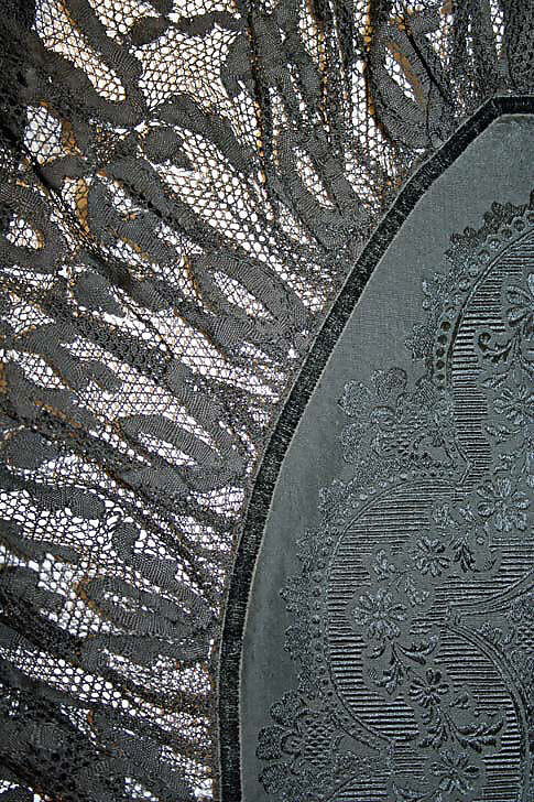 Mantilla, silk, Spanish