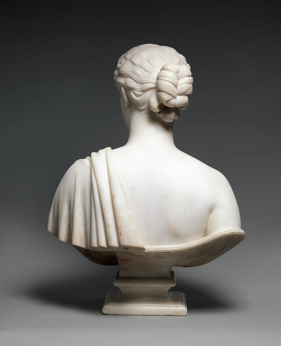 America, Hiram Powers (American, Woodstock, Vermont 1805–1873 Florence), Marble, American