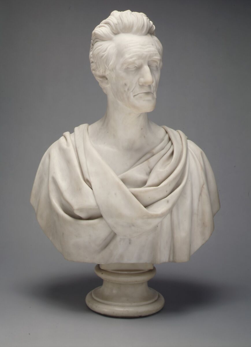 Andrew Jackson, Hiram Powers (American, Woodstock, Vermont 1805–1873 Florence), Marble, American 
