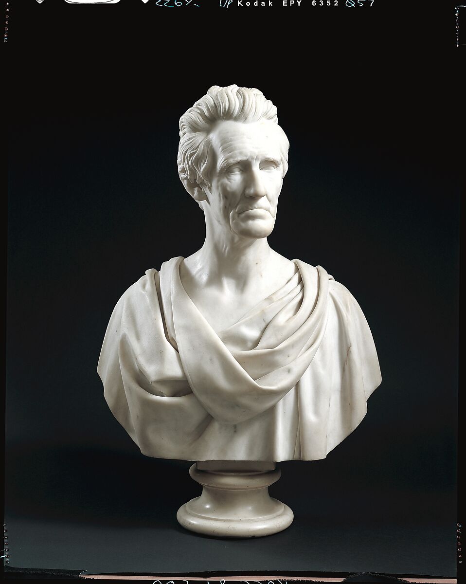 Andrew Jackson, Hiram Powers (American, Woodstock, Vermont 1805–1873 Florence), Marble, American