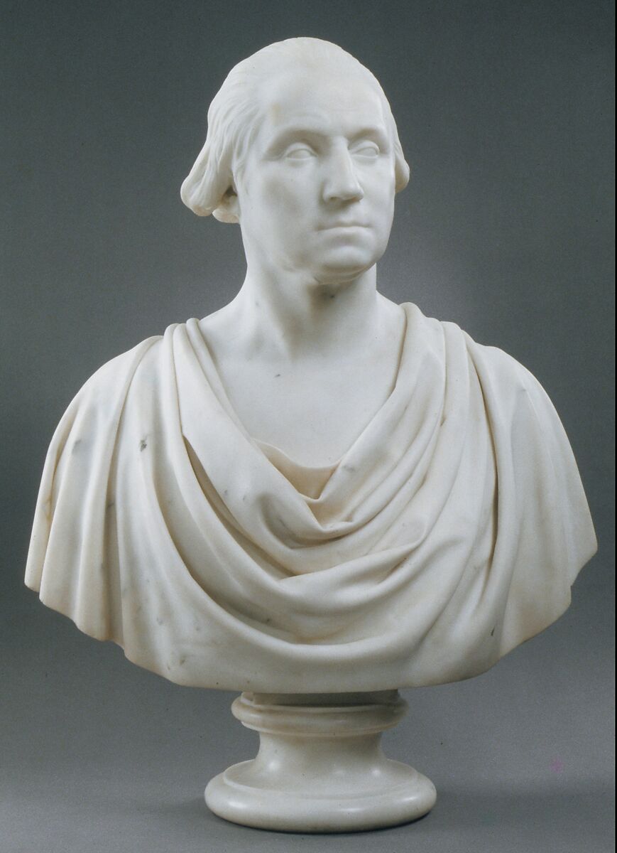 George Washington, Hiram Powers (American, Woodstock, Vermont 1805–1873 Florence), Marble, American 