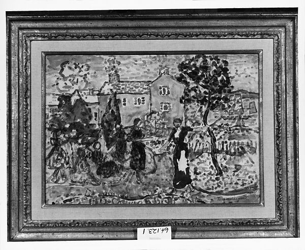 Annisquam, Maurice Brazil Prendergast  (American, St. John’s, Newfoundland 1858–1924 New York), Watercolor and pastel on off-white wove paper, American