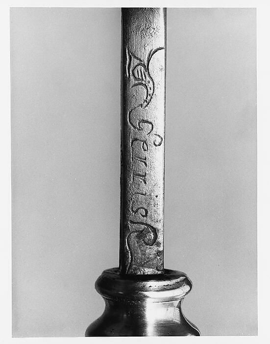 Candlestand, Benjamin Gerrish, Iron, brass, American