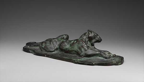 Snarling Jaguar, Arthur Putnam (American, Waveland, Mississippi 1873–1930 Ville d&#39;Avray), Bronze, American 