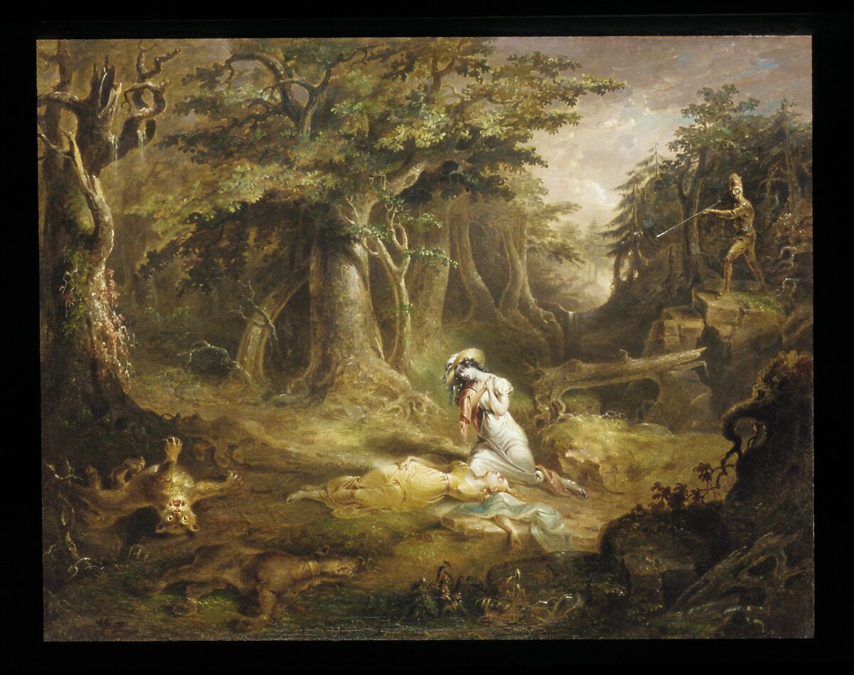 Leatherstocking's Rescue, John Quidor (1801–1881), Oil on canvas, American 