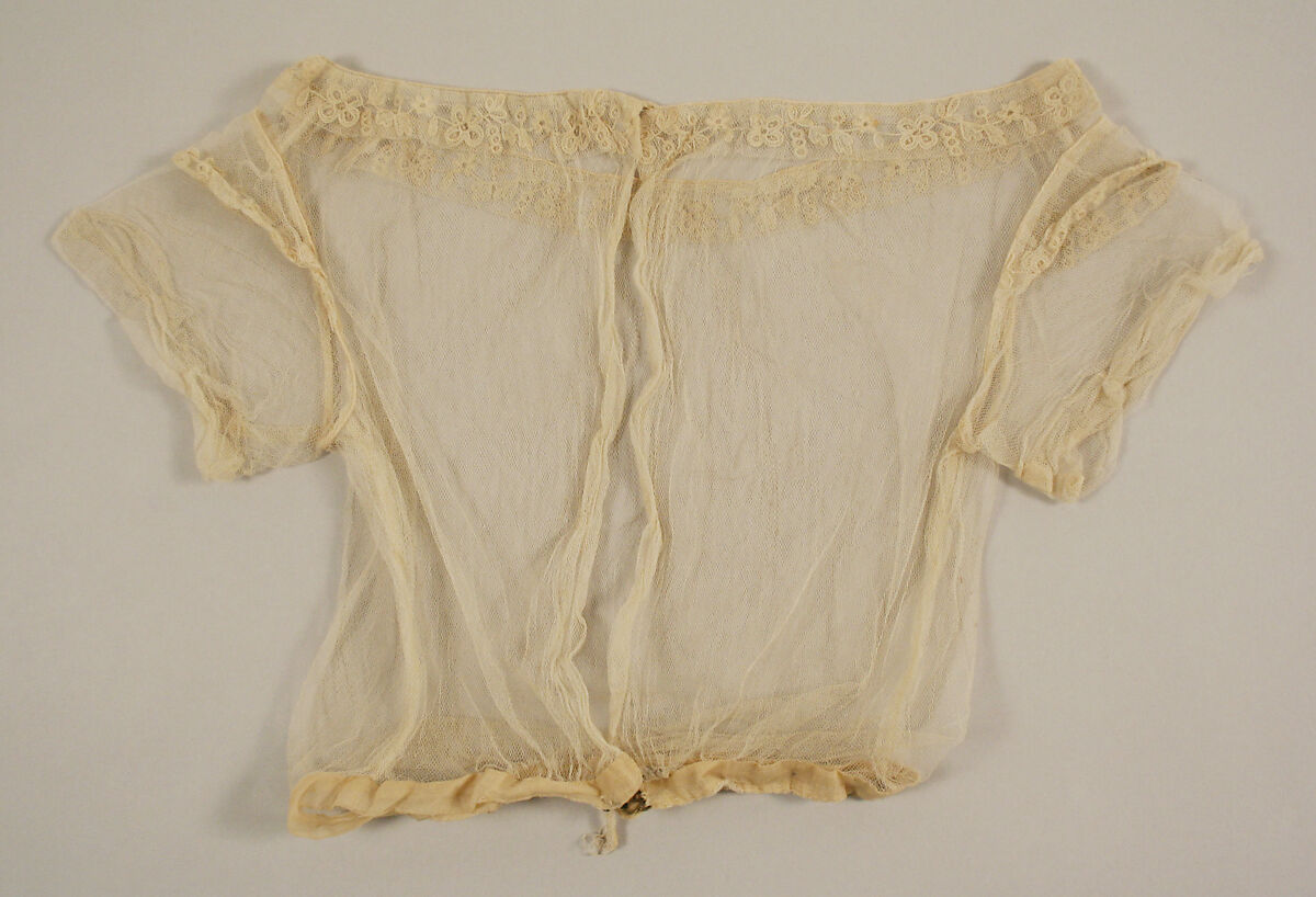 Bodice, cotton, American or European