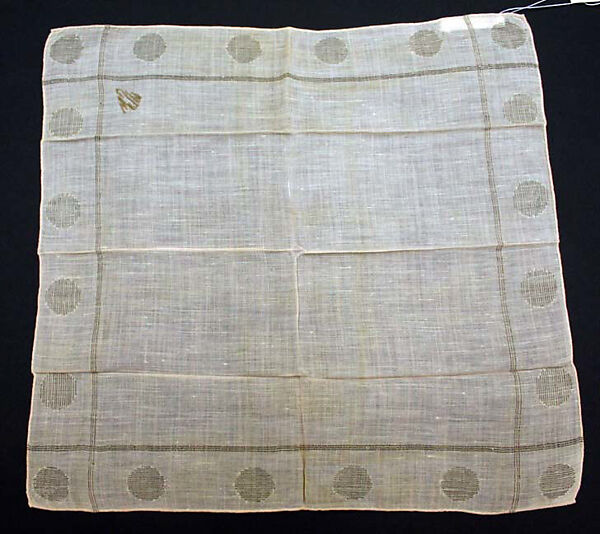 Handkerchief, cotton, American or European 