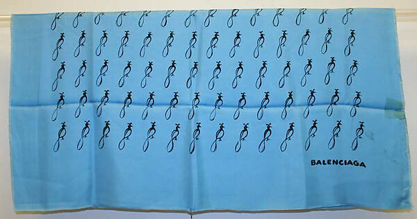 Scarf, House of Balenciaga (French, founded 1937), silk, French 