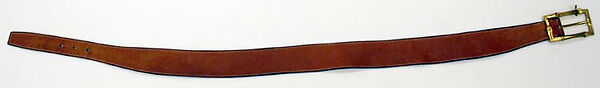 Belt, Hermès (French, founded 1837), leather, French 