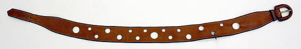Belt, Hermès (French, founded 1837), leather, French 
