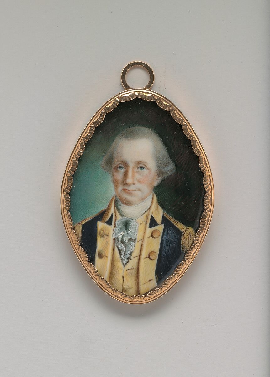 George Washington, John Ramage (Ireland ca. 1748–1802 Montreal), Watercolor on ivory, American 