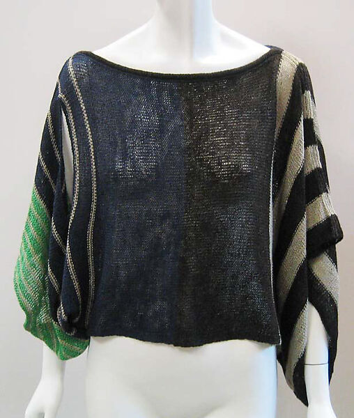 Sweater, Issey Miyake (Japanese, 1938–2022), linen/wool blend, Japanese 
