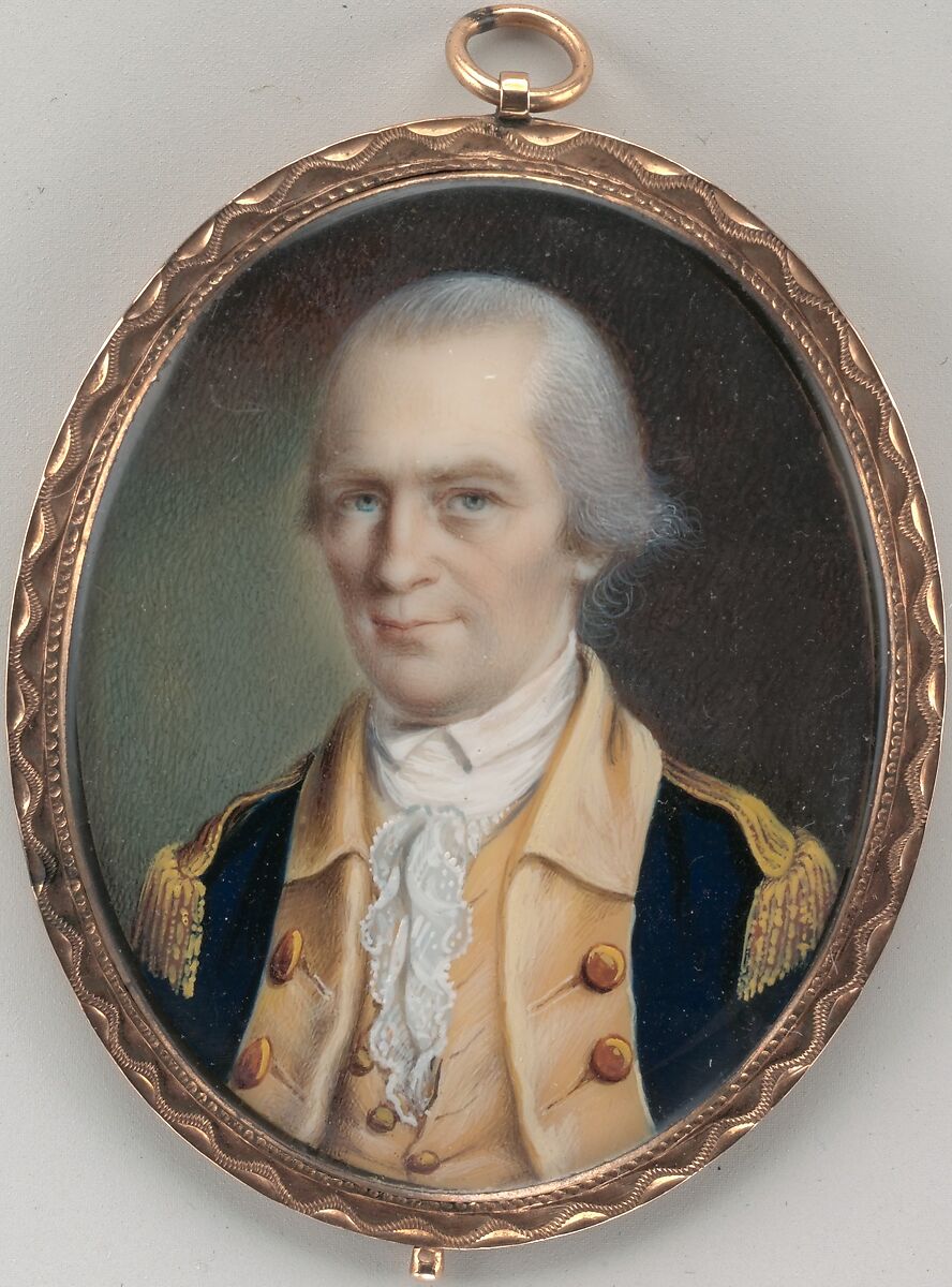 Governor George Clinton, John Ramage (Ireland ca. 1748–1802 Montreal), Watercolor on ivory, American 