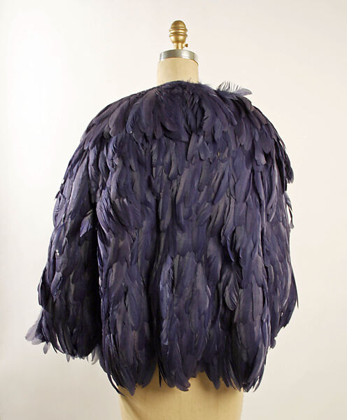 Jacket, coq feathers, American