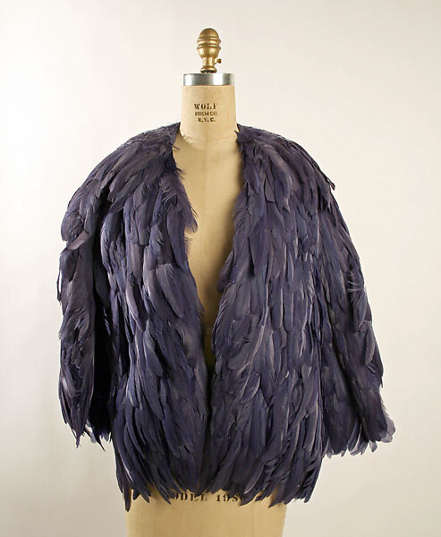 Jacket, coq feathers, American 