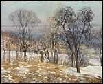 Overlooking the Valley, Edward Willis Redfield (1869–1965), Oil on canvas, American 