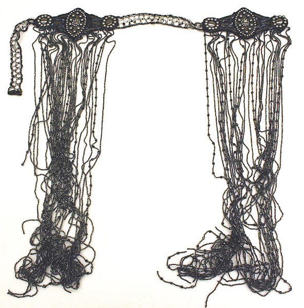 Evening dress, Farquharson &amp; Wheelock, N.Y., silk, metallic thread, plastic, American