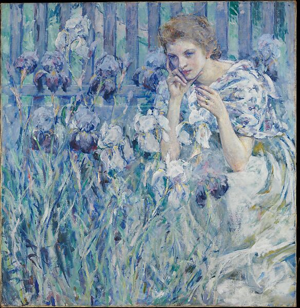 Fleur de Lis, Robert Reid (1862–1929), Oil on canvas, American 