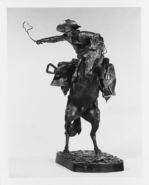 The Broncho Buster, Frederic Remington (American, Canton, New York 1861–1909 Ridgefield, Connecticut), Bronze, American