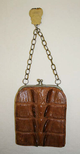 Accessory set, leather, metal, American