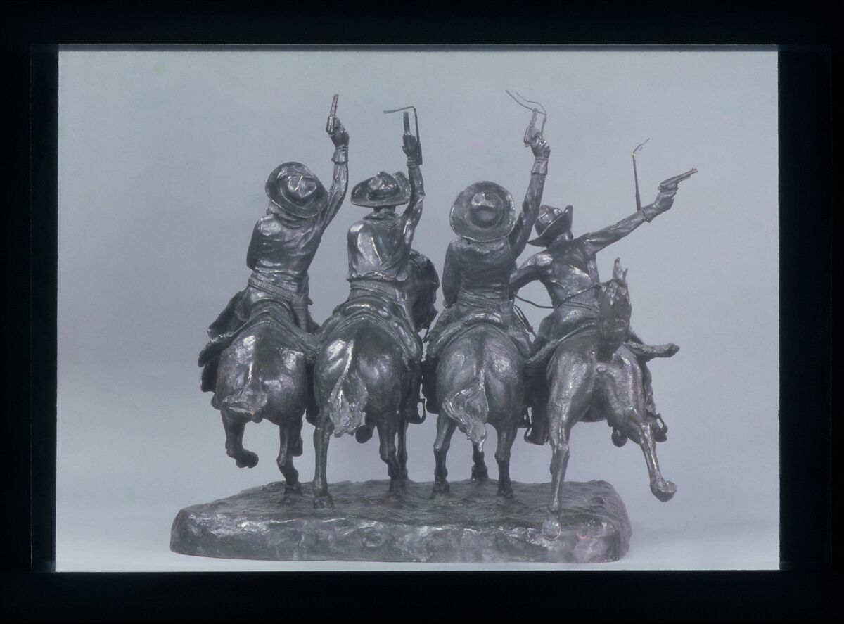 Coming Through the Rye, Frederic Remington (American, Canton, New York 1861–1909 Ridgefield, Connecticut), Bronze, American
