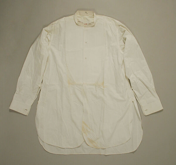 Evening shirt, linen, cotton, French