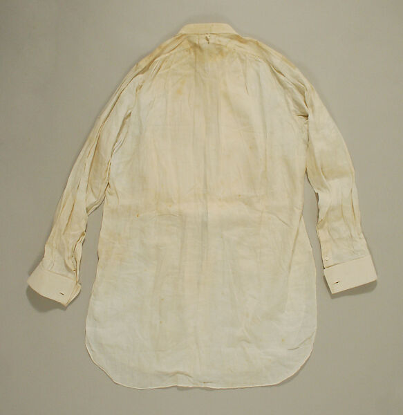 Evening shirt, linen, cotton, French