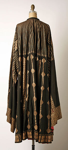 Evening coat, Fortuny (Italian, founded 1906), silk, glass, Italian