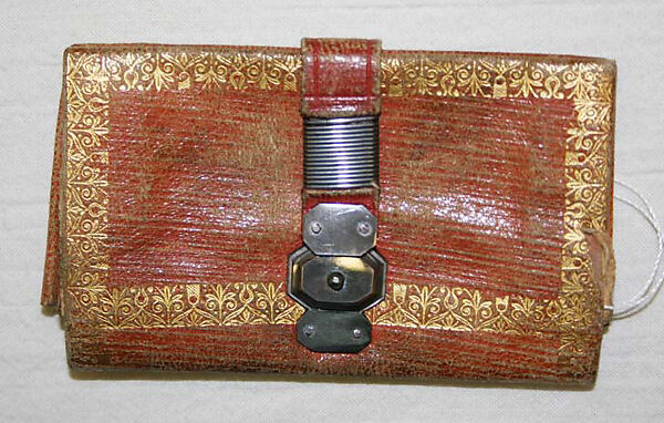 Card case, leather, metal, American or European 