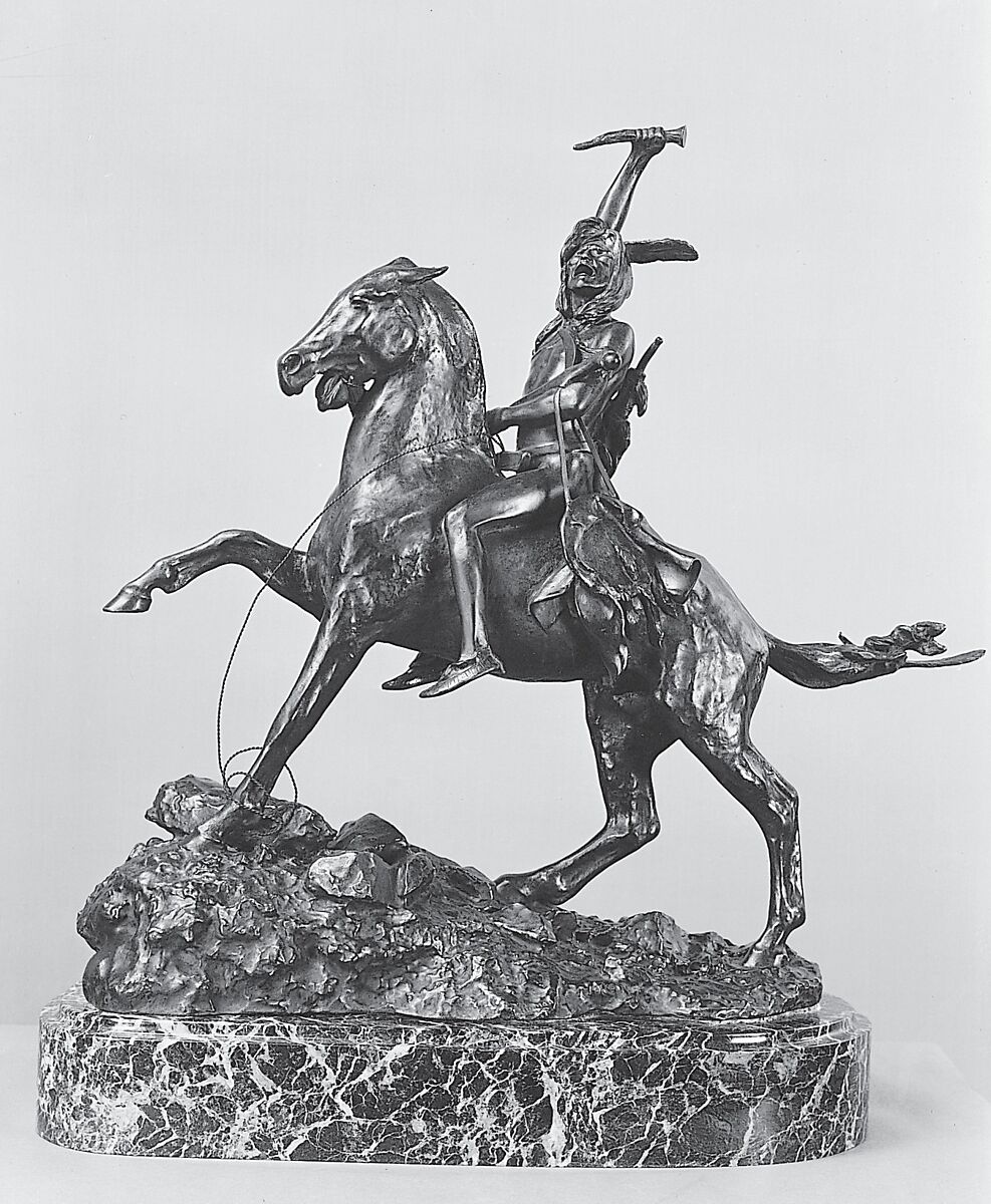 The Scalp, Frederic Remington (American, Canton, New York 1861–1909 Ridgefield, Connecticut), Bronze, American 