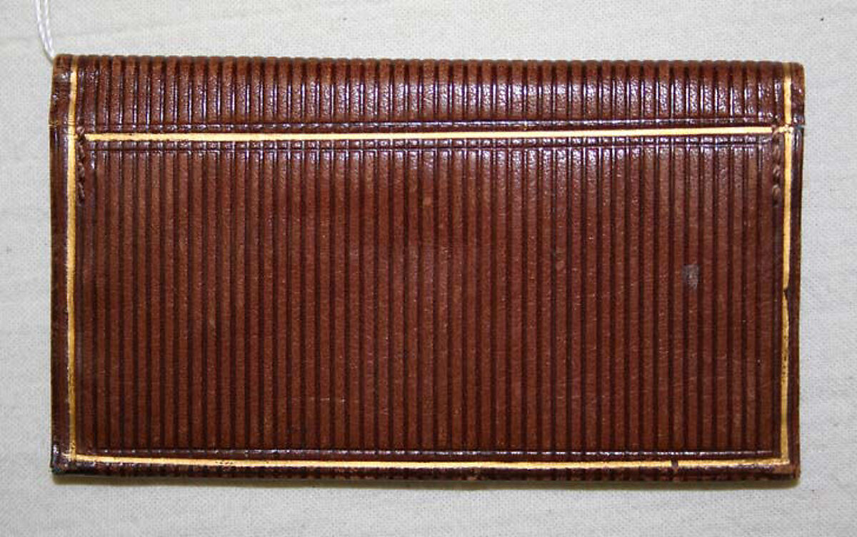 Card case, leather, American or European 
