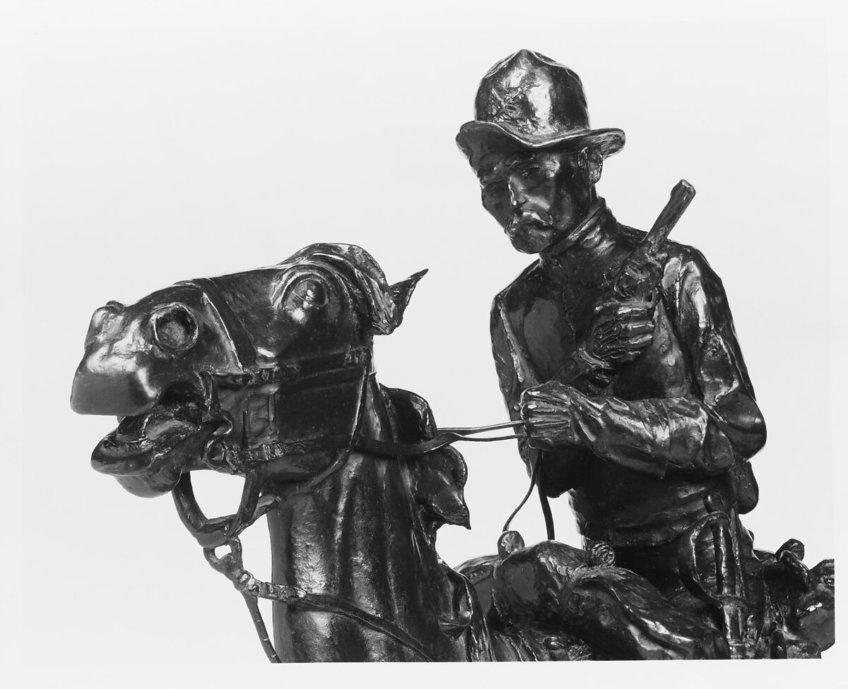 Trooper of the Plains, Frederic Remington (American, Canton, New York 1861–1909 Ridgefield, Connecticut), Bronze, American