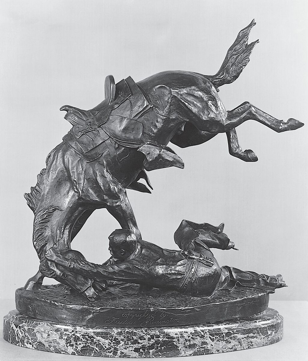 The Wicked Pony, Frederic Remington (American, Canton, New York 1861–1909 Ridgefield, Connecticut), Bronze, American 