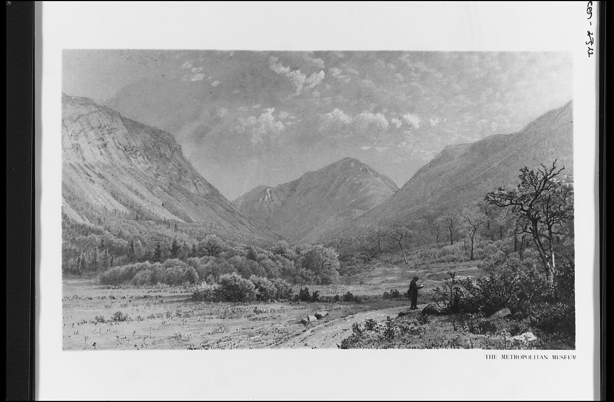 Franconia Notch, New Hampshire, William Trost Richards (American, Philadelphia, Pennsylvania 1833–1905 Newport, Rhode Island), Watercolor, gouache, and graphite on light tan wove paper, American