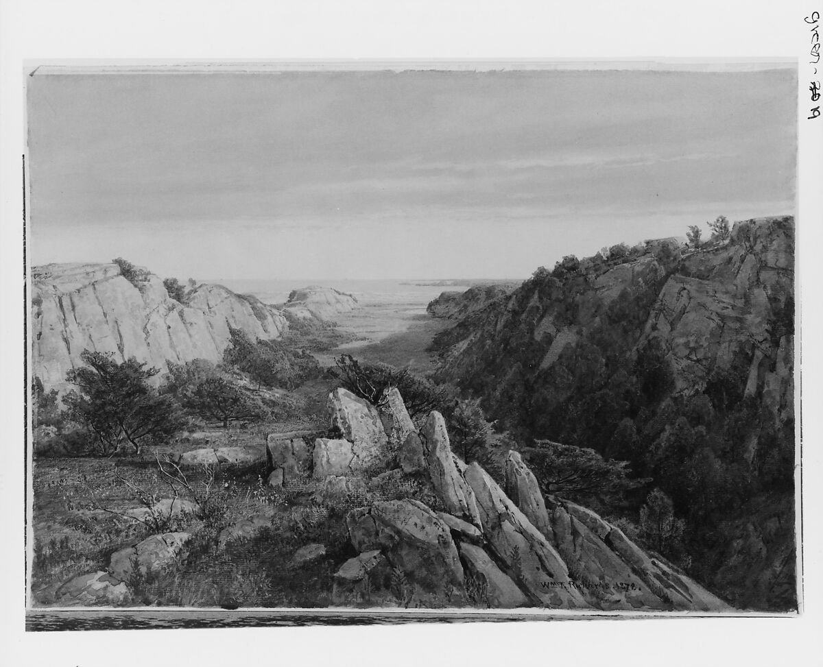 From Paradise to Purgatory, Newport, William Trost Richards (American, Philadelphia, Pennsylvania 1833–1905 Newport, Rhode Island), Watercolor, gouache, and graphite on off-white wove paper, American