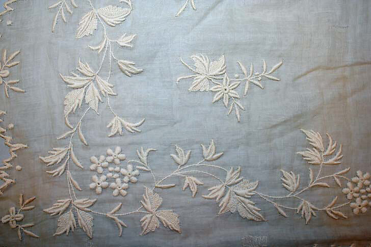 Fichu, cotton, American