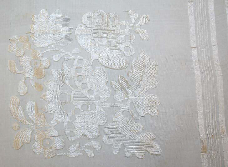 Scarf, silk, probably European