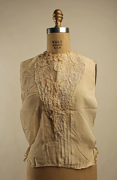 Dickey, Saks Fifth Avenue (American, founded 1924), silk, cotton, American 