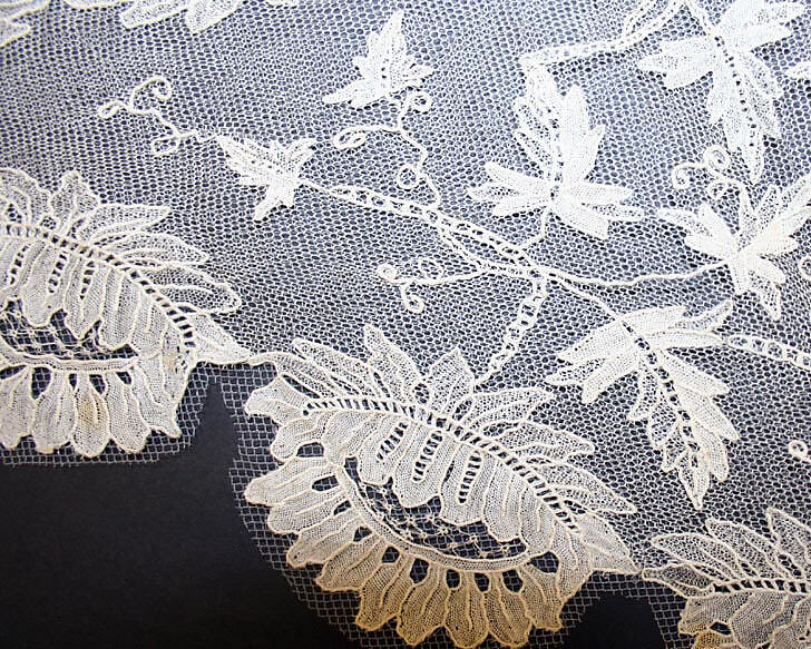 Fichu, cotton, European