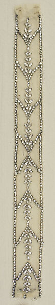 Neckcloth, silk, glass, American 