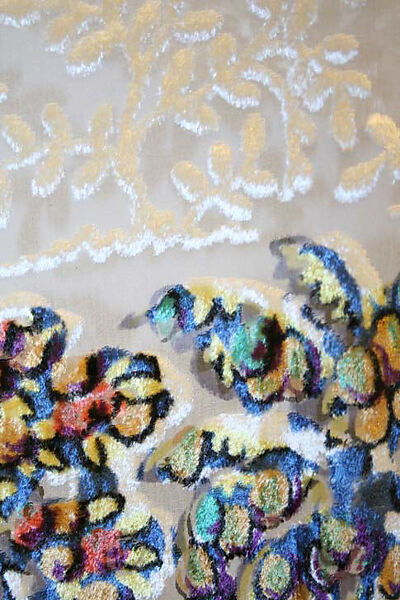 Scarf, silk, American