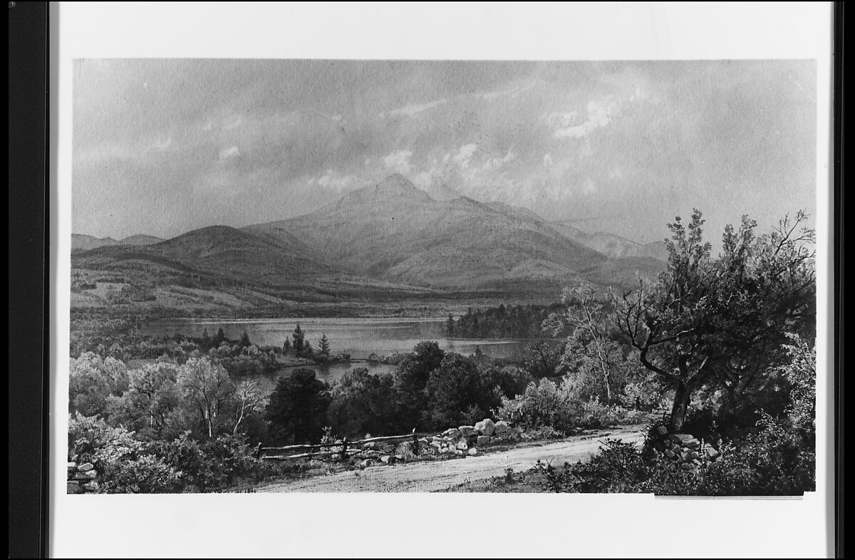 Mount Chocorua and Lake, William Trost Richards (American, Philadelphia, Pennsylvania 1833–1905 Newport, Rhode Island), Watercolor, gouache, and graphite on gray-green wove paper, American