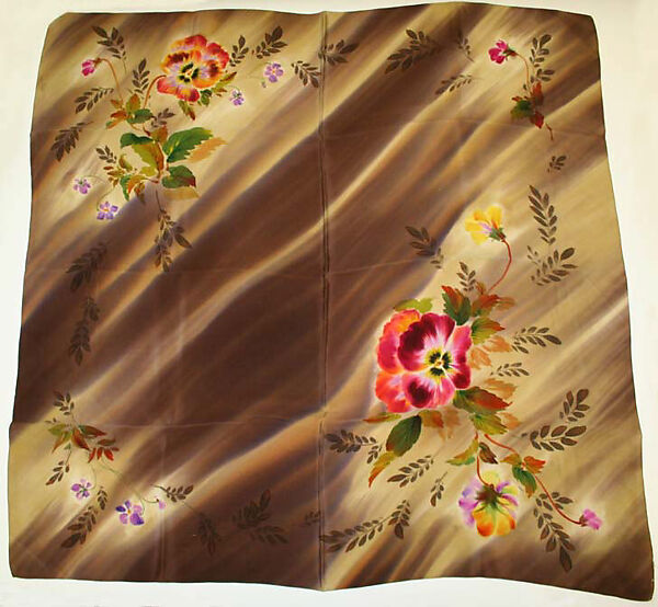 Scarf, Jules Bashein, silk, American 