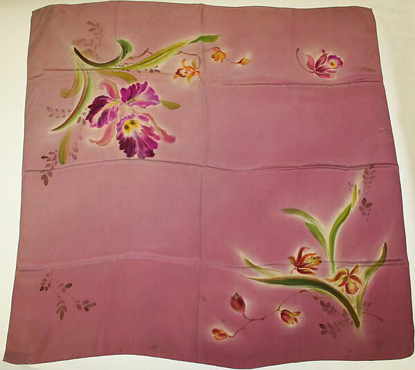 Scarf, Jules Bashein, silk, American 