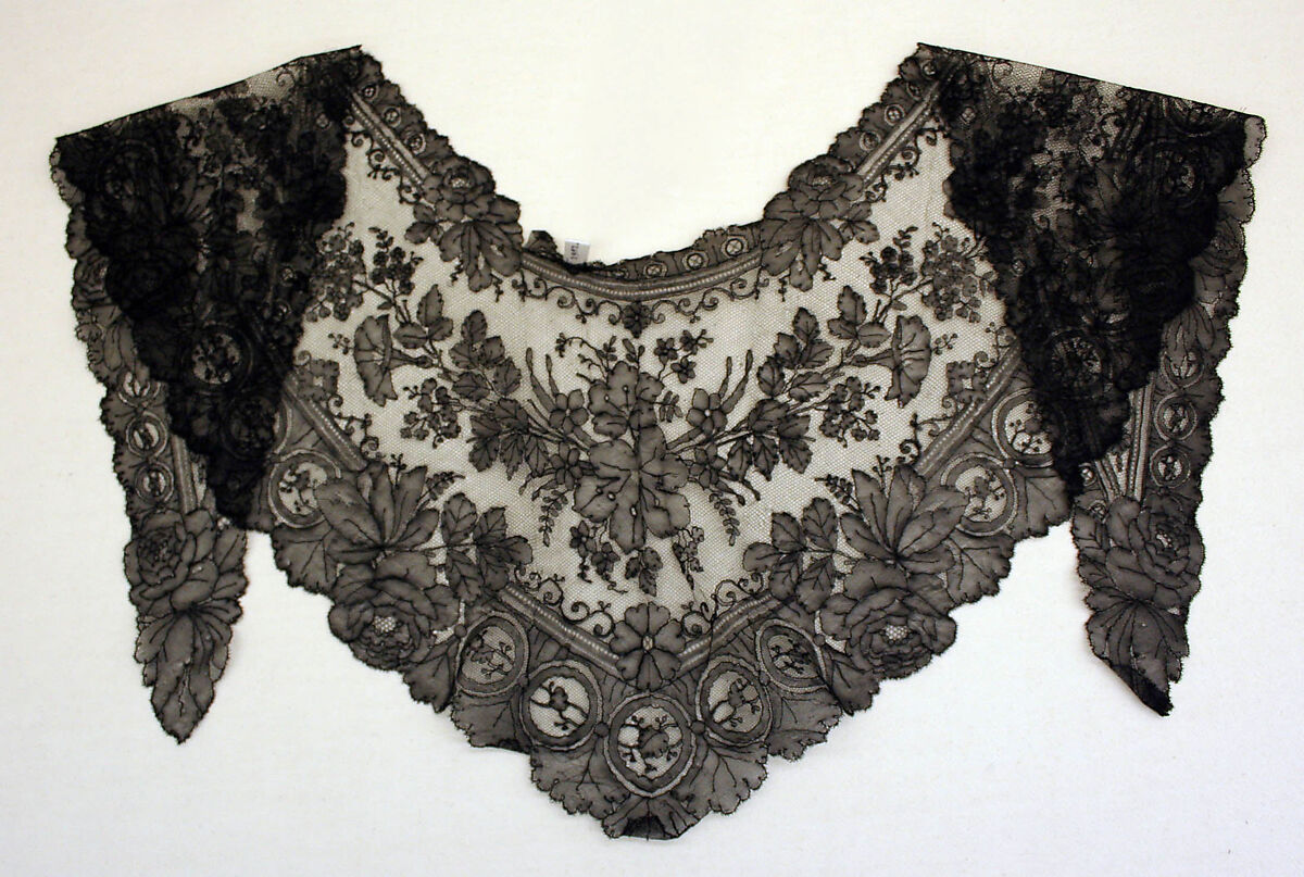 Collar, cotton, probably European 